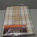Lintex Summer Beige Plaid Cotton Tablecloth, 60 x 102 Inch Rectangle, Washable Indoor Outdoor Fabric Table Cover, Farmhouse Woven Table Linen for Kitchen Dining, Patio BBQ Picnic