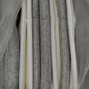 13x13 Cube Storage Bins, Collapsible Fabric Storage Box, 4 Pack Closet Baskets with Handles for Organizing, Shelf, Toys, Clothes, Home, Office, Nursery (Grey&White)