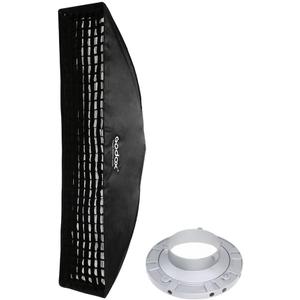 Godox 12"x47" / 30x120cm Strip Beehive Honeycomb Grid Softbox with Bowens Mount Speedring for Studio Flash Strobe Lighting