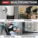 SWRT 9 Mil 24-Pack Black Heavy Duty Duct Tape Strong Adhesive, 2 in x 30 YD (Total 720YD) Duct Heavy Duty Waterproof All Weather Black Duct Tape No Residue Sealing & Patching for Indoor&Outdoor Repair