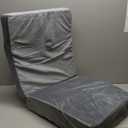 HOMBYS Foam Recliner Chair Cushions for Elderly, 4" Thick Chair Pads with Back Support for Office, Non-Slip Medium Firm Seat Cushion with Lumbar Pillow (Light Grey, 21.5" Backrest)