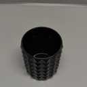 Acrylic Makeup Brush Holder Organizer, Black Pencil Pen Holder, Crystal Cosmetics Brushes Cup Storage Solution, Round