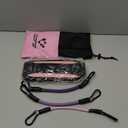 Ankle Resistance Bands with Cuffs, Ankle Bands for Working Out, Kickbacks Hip, Leg Glute Exercise Equipment with Training Poster, Resistance Workout Equipment for Women (Black)