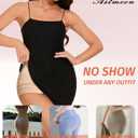 High Waisted Boyshorts Underwear for Women Tummy Control Sexy Mesh No Show Shapewear Panties for Ladies (Black, M)