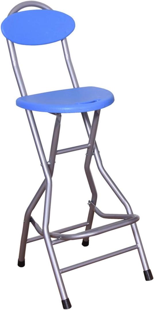27-Inch Foldable Stool,Folding Chair, for Adults Folding Stool with Handle,Folding Bar Stool with Non-Slip Feet,Indoor and Outdoor,200 lbs Capacity,Kitchen,Game Room(11.5"12.5"27"), 35 inches x 14.5 inches x 12.5 inches