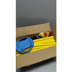 Puppy Play Gym with 8 Hanging Toys for Small Dogs Cats, 19.5 inch Indoor Puppies Jungle Playground with Suction Cups, Interactive Funny Enrichment Activity Center to Keep Them Busy, PVC Frame