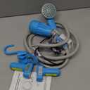 innhom Portable Shower Camping Shower Outdoor Camp Shower Pump, Electric Rechargeable Portable Camping Shower, Powered by Rechargeable Battery (blue-2 batteries)