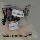 E-Clover 4th of July Dog Bandanas & Matching Scrunchie Set American Flag Dog Scarf Washable Patriotic Pet Bandana Triangle Kerchief Bibs for Medium Large Dogs Owner Gifts