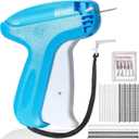 Stitch Gun for Clothes, Tagging Gun for Clothing, Handheld Quick Stitch Sewing Gun, Portable Clothing Fixer Gun, Mini Instant Pants Hemming Tool Kit Includes 6 Needle, 1000 Fasteners (SkyBlue)