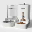 Gravity cat Feeder by Petmagic is a 3.6L Large-Capacity cat Food and Water Bowl Set. This Two-piece Set is Suitable for pet Feeding, Including Small and Medium-Sized Dogs, Kittens.