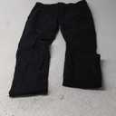 Plaid&Plain Men's Skinny Stretchy Khaki Pants Colored Pants Slim Fit Slacks Tapered Trousers (34W x 34L, Black)