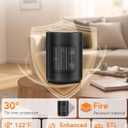 ZAFRO Space Heater for Indoor Use, Portable Electric Heaters with Digital Display and Remote, 2025 Upgraded, 24H Timer, 5 Mode, Thermostat, 1500W PTC Ceramic Fast Heat Safety for Home Office Bedroom