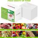 Bonsenkitchen Precut Vacuum Sealer Bags, 500 Pint 6" x 9" Food Sealer Bags,Commercial Grade, BPA Free, Heavy Duty, Customized Size Vacuum Bags for Vac Storage, Meal Prep or Sous Vide Cooking, VB11