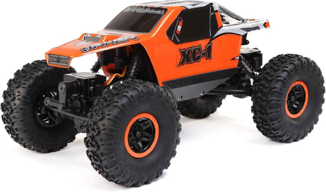 Axial RC Truck 1/24 AX24 XC-1 4WS Crawler Brushed RTR (Includes Everything Needed No Other purchases Required), Orange, AXI00003T2