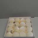 Velvet Ornaments for Christmas Tree Decorations - Beige Christmas Ball Ornament for Indoor Holiday Decor - Shatterproof Xmas Bulbs Ornaments 80mm 3.15inch - Pack of 16