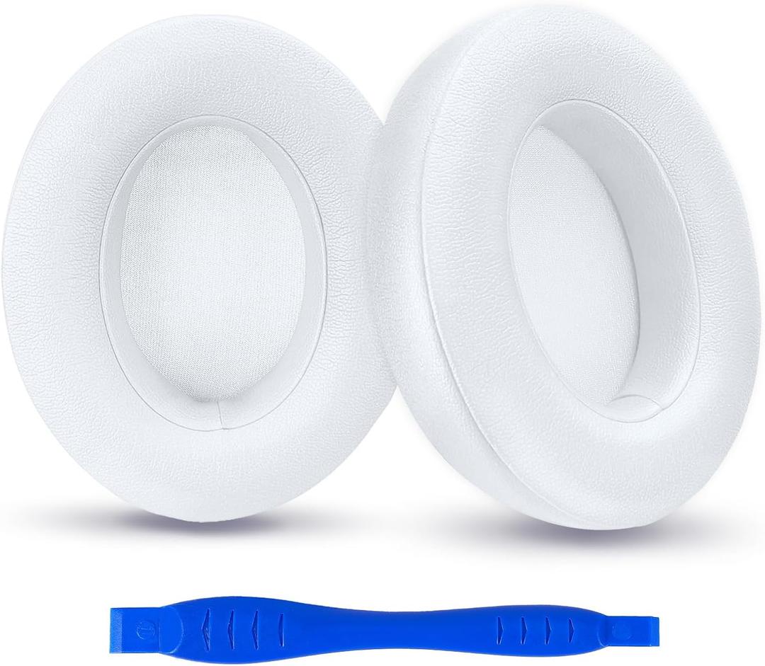Replacement Ear Pads Cushions for Beats Studio 2 & 3 Wireless Headphones, Earpads Covers Compatible with Studio 2.0 & 3.0 (B0501, B0500, A1914), Softer Memory Foam, Better Noise Isolation (White)
