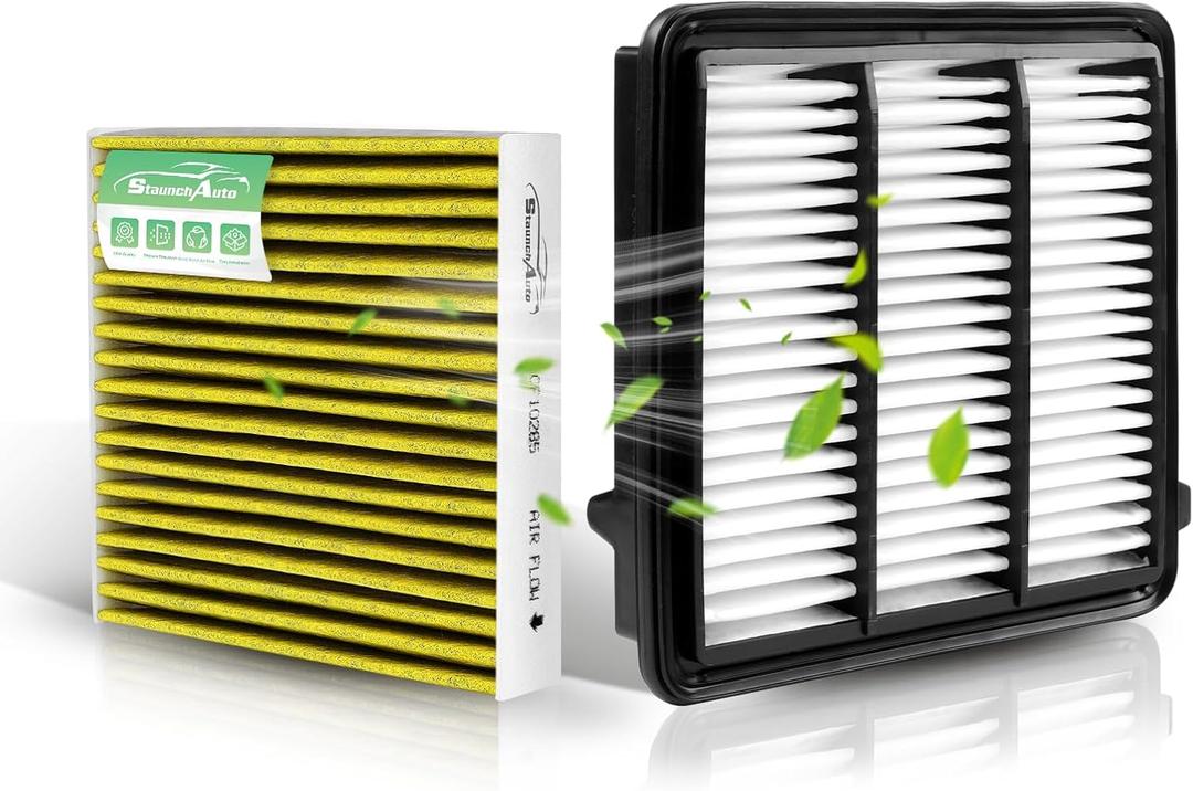 Engine + Cabin Air Filter Set, Replacement for Honda Civic 2022-2026, Accord 2023-2025, CR-V 2023-2026 (All Only Fit 1.5L, Not Hybrid 2.0L), Car Accessories Replace #CF11182 17220-64A-A00