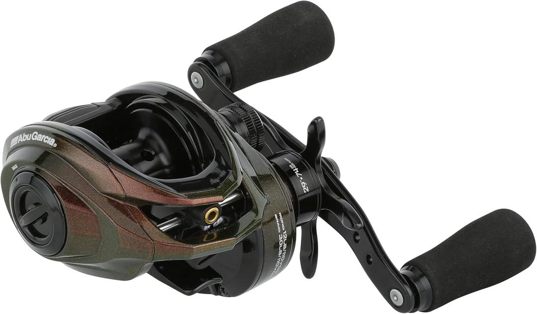 Abu Garcia IKE Signature Low Profile Baitcast Fishing Reel, Reliable Freshwater Reel, Durable & Lightweight Graphite Construction, Infini Brake System (Left Hand-High Speed)