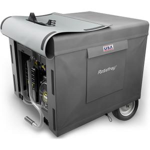 Rosefray Generator Cover-24Lx18Wx20H,600D Heavy Duty Waterproof, Small Outside Equipment Cover for Champion,Predator,WEN,Ryobi,Generac,Westinghouse Portable Generator 3000-4500W-Gray/S
