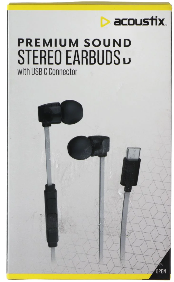 ACOUSTIX Earbuds With USB-C Tip