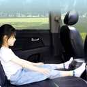 Inflatable Car Air Mattress Back Seat Bed with Air Pump, Universal Back Seat Gap Filler Pad Extender for SUV Camping Sleeping Travel Rest