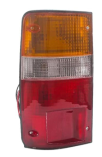 Tail Lights Turn Signal Rear Tail Light Assembly Compatible with Toyota Pickup Hilux Mk3 1989-1992 (Red/Amber Lights)