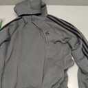 Adidas Adi Bos Stripe Hoodie Mens Active Hoodies Size 2XL, Color: Dark Grey