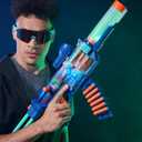Nerf Loadout Cyberlight Ghost Blaster, Electronic Glowing LED Lights, 4 Attachment Accessories, 24 Nerf N1 Darts, Kids Toys & Gifts, Ages 8+