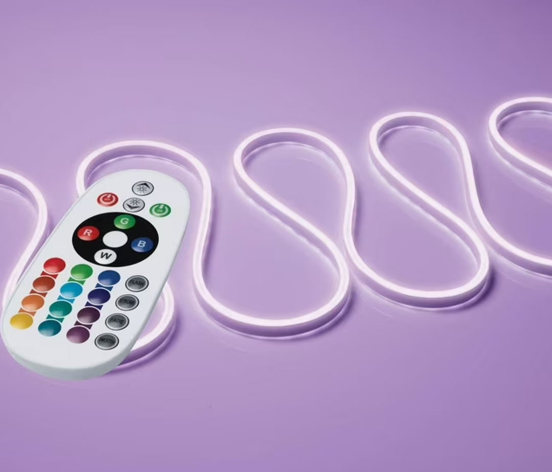 Merkury Innovations RoomGlo 10 FT. Neon Rope Light Multicolor Flexible LED Lighting