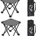 Wind Tour Portable Folding Camping Stool Outdoor Camping Lightweight Samll Chair for Fishing Hiking Gardening and Beach with Carry Bag (Grey2)