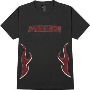 ATEEZ Official Tour Merch Flame T-Shirt (Large, Black)