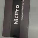 Nicpro 36pcs Paint Brush Set, Professional Paintbrushes with Palette Knife and Cloth Roll, Suitable for Artists and Beginners for Acrylic Painting, Oil, Watercolor, Gouache (Silver)