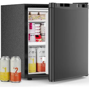 Antarctic Star Mini Fridge with Freezer, Rated 1.6 cu.ft, Small Upright Refrigerator with Removable Shelves, 7 Adjustable Thermostat, Low Noise for Bedroom/Apartment/Office,Purple