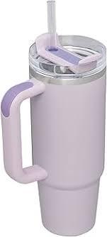 STANLEY IceFlow 2.0 Flip Straw Tumbler with Handle 30 oz | Twist On Lid and Flip Up Straw | Leakproof Water Bottle | Insulated Stainless Steel | BPA-Free | Soft Orchid
