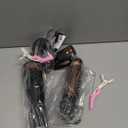 Round Hair Blow Dryer Brush - 1.2 Inch Ceramic Barrel Hair Dryer Brush for Short/Middle Hair, One Step Drying, Volumizing, Straightening and Styling, Negative Ionic Dryer Brush (Black-Golden, 1.2)