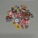 Tigeen 48 Pcs Racing Iron on Patches Checkered Racing Flag Patches for Clothes Jackets Jeans Dress Hats Backpacks Bags Accessory