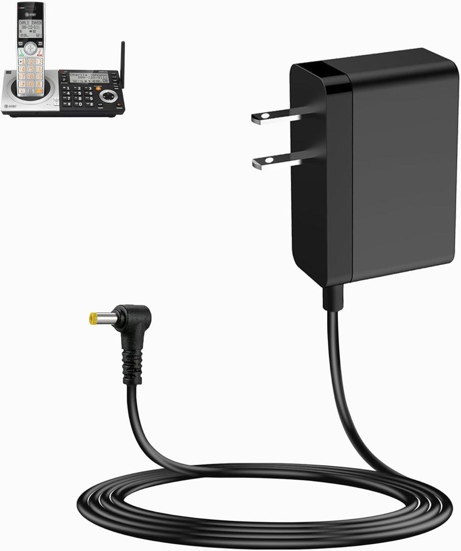 MEROM DC 6V Charger for AT&T Vtech S0051V0600040 S005IU0600060 S005IU0600040 U060040D S003GU0600010 SIL LS6115 CL80101 ML17959 CL83207 CL82307 Cordless Phone DC6V Power Adapter (NOT AC6V)