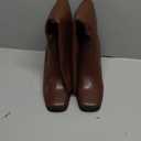 Knee High Boots Women Chunky Heel Square Toe Tall Boots Women Heeled Size Zipper Long Boots (6.5, Brown)