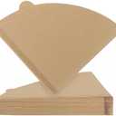 Coffee Filters,200 Count Disposable Coffee Paper Filters, Size 04 Unbleached Cone Filters 2-4 Cup, Filters For Pour Over and Drip Coffee Maker (200, V02)
