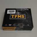 Tire Pressure Monitoring System (TPMS), Plug-and-Play LCD Display with Real-Time Tire Pressure and Temperature, 48s Refresh Rate and Multi-Alarm Alerts, for Cars, SUVs and Trucks, Including 4 Sensors