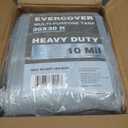 EVERCOVER 20x30 ft Tarps | All-Weather Tarp Waterproof UV-Resistant | 10 MIL=150 GSM Heavy-Duty Silver-Color Tarpaulin w/Reinforced Edges, Corners, Rustproof Grommets | Large Tarp | Lona Impermeable