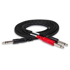 Hosa STP-201 Insert Cable, 1/4 Inch TRS to Dual 1/4" TS, 3.3 Feet