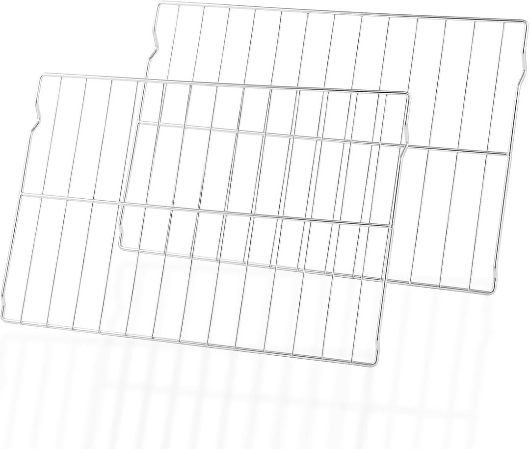Upgraded 304 Stainless Steel W10256908 Oven Racks Replacement Parts for Whirlpool Stove Oven Rack 24 x 15.75 IN Whirlpool Maytag Roper Kenmore Amana Jenn-Air Oven Shelf Range Wire Rack 2 Pcs