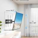 MOUNTUP TV Wall Mount for Most 26-65 Inch Flat/Curved TVs, Full Motion TV Mount Fit 16" Wood Stud, Wall Mount TVs Bracket with Dual Swivel Articulating Arm Max VESA 400x400mm up to 99 LBS