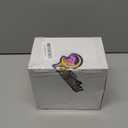 Small Betta Fish Tank, Stackable Mini Fish Tank Tiny Aquarium Tank Kit with Aquarium Gravel & Resin Decorations, 0.6 Gallon Cube Desktop Fishbowl for Snails, Crabs, Starfish (Pink)