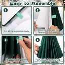 31.1" Large Christmas Tree Honeycomb Paper Xmas Tree and Snowman Decorations Huge Folding 3D Home Centerpiece Christmas Honeycombs Decor for Xmas Indoor Home Holiday Winter Decor,2 Pcs,Green and White