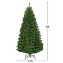 6-ft Pre-lit Artificial Christmas Tree with Multicolor LED Lights