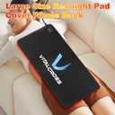 Large Red Light Therapy Pad for Body 24"x12", 660nm & 850nm Near Infrared Light Therapy Mat 35w with 10-90min Timer Setting for Back, Waist, Shoulder & Joints Alleviate Discomfort