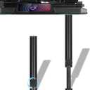 Tall GPU Support Bracket - Heavy Duty Adjustable GPU Anti Sag Holder & Support Stand for Graphics Card, 4.53"-8.27" Height Durable Black Metal PC Build Stabilizer, Large/Long GPU Sag Prevention