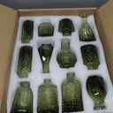 SUPMIND Bud Vase Set of 24, Green Bud Vases in Bulk, Small Flower Vases for Centerpieces, Mini Vintage Vase for Rustic Wedding, Home,Table Decoration